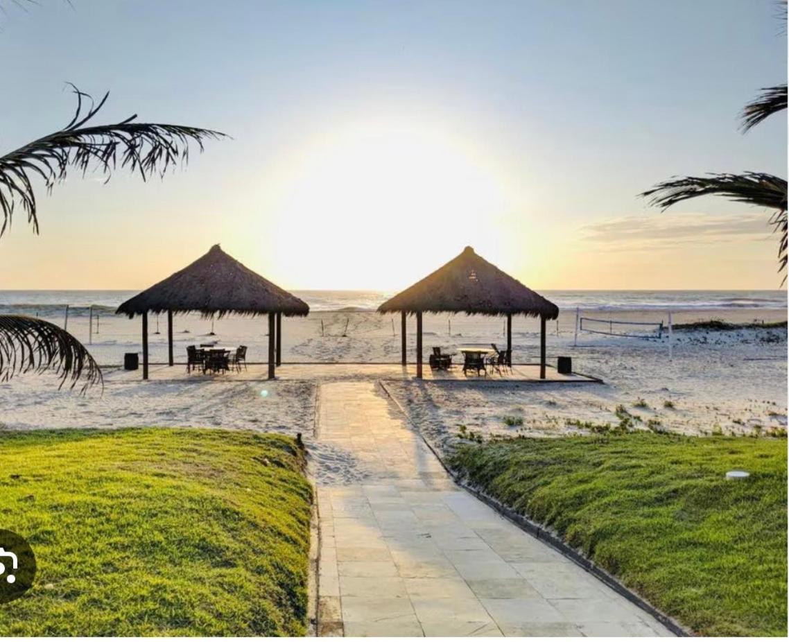 Apartamento Vista Total Do Mar Uma Cobertura A 400M Do Beach Park No Porto Das Dunas Aquiraz Condominio Terramaris Piscina Ampla Parque Infantil Sauna Estacionamento Privado Buitenkant foto