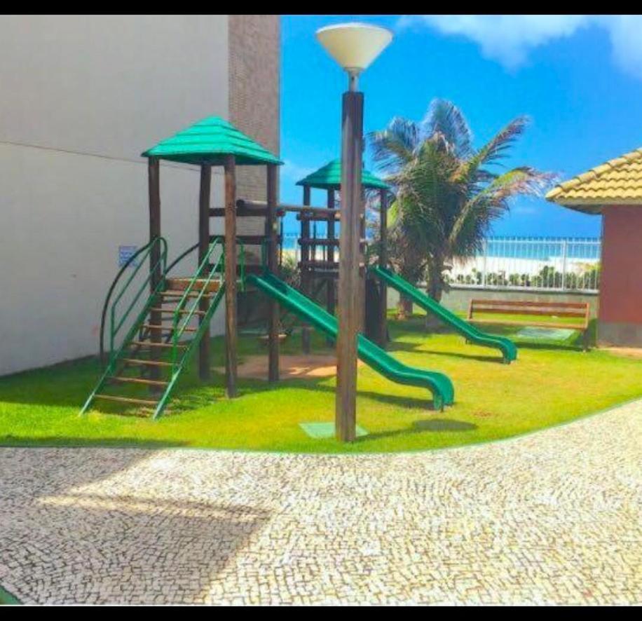 Apartamento Vista Total Do Mar Uma Cobertura A 400M Do Beach Park No Porto Das Dunas Aquiraz Condominio Terramaris Piscina Ampla Parque Infantil Sauna Estacionamento Privado Buitenkant foto