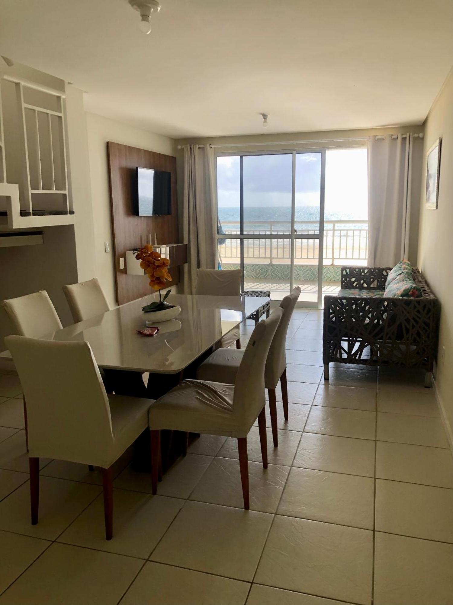 Apartamento Vista Total Do Mar Uma Cobertura A 400M Do Beach Park No Porto Das Dunas Aquiraz Condominio Terramaris Piscina Ampla Parque Infantil Sauna Estacionamento Privado Buitenkant foto