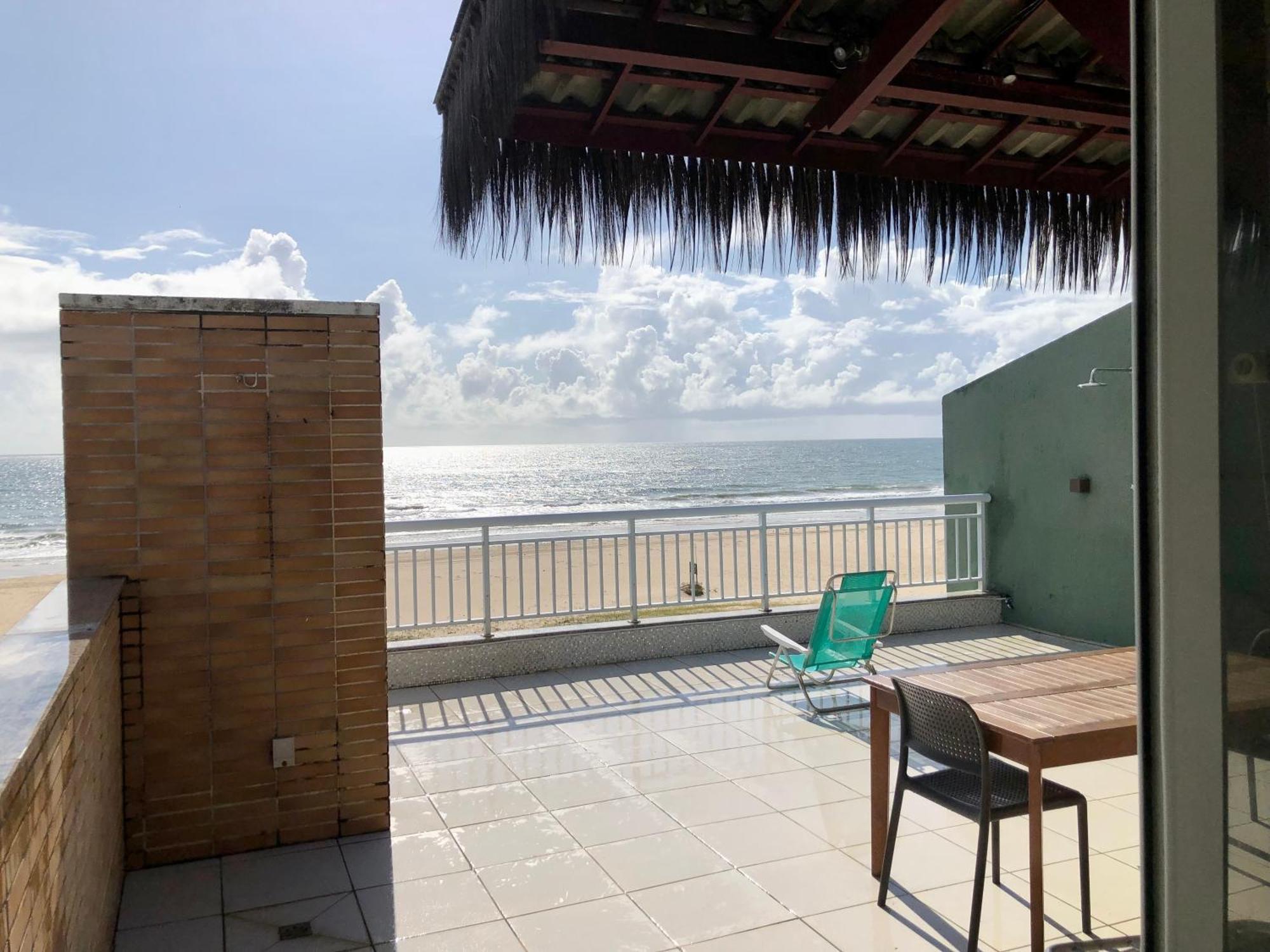 Apartamento Vista Total Do Mar Uma Cobertura A 400M Do Beach Park No Porto Das Dunas Aquiraz Condominio Terramaris Piscina Ampla Parque Infantil Sauna Estacionamento Privado Buitenkant foto