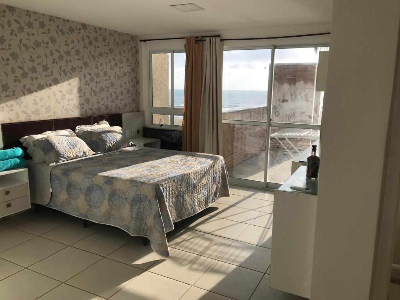 Apartamento Vista Total Do Mar Uma Cobertura A 400M Do Beach Park No Porto Das Dunas Aquiraz Condominio Terramaris Piscina Ampla Parque Infantil Sauna Estacionamento Privado Buitenkant foto